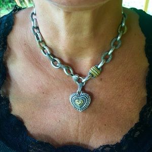 Gorgeous Judith Ripka Two 18kt/diamond silver